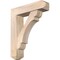 Ekena Millwork Olympic Craftsman Smooth Bracket w/ Offset Brace, Douglas Fir, 7 1/2"W x 30"D x 36"H BKT0806X30X36OLY04SDF - alternate 1